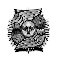Winged face symbol